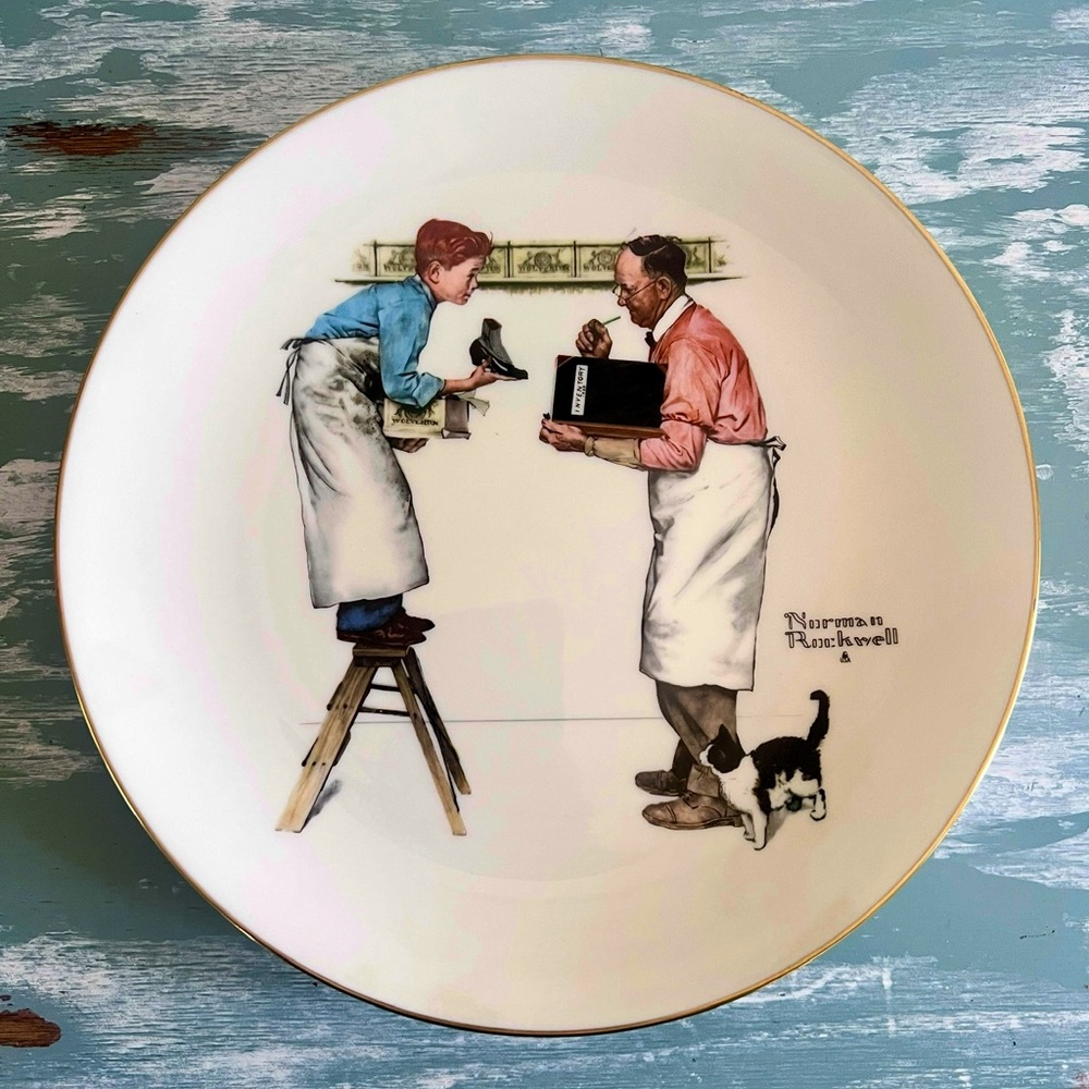 1979 Norman Rockwell Collector Plate-Four Seasons Series: "Year End Count"